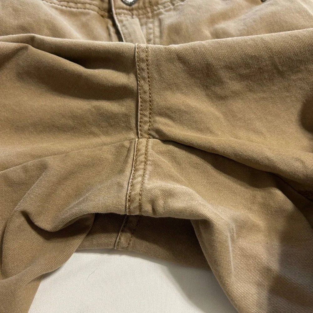 Iron Co Mens Cargo Shorts Size 40 Tobacco Brown Cotton Utility Multi-Pocket
